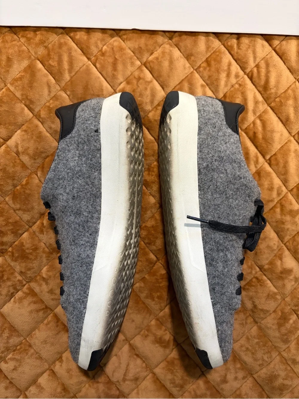 Cole Haan Grandpro Gray Wool Casual Sneakers with Black Laces
